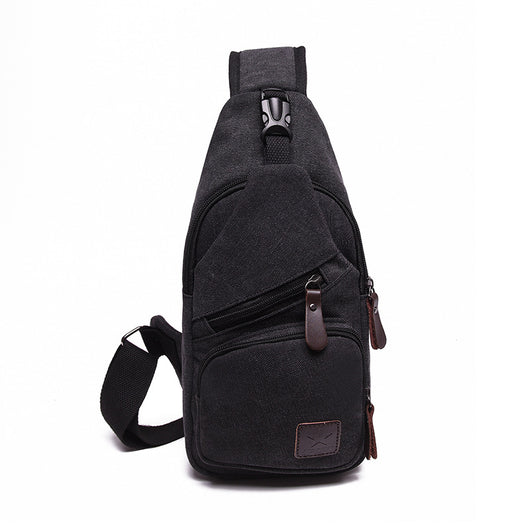 Bolsa de Pecho Canvas Estilo Coreano - Mochila Deportiva Multifuncional Hombre - Image 6
