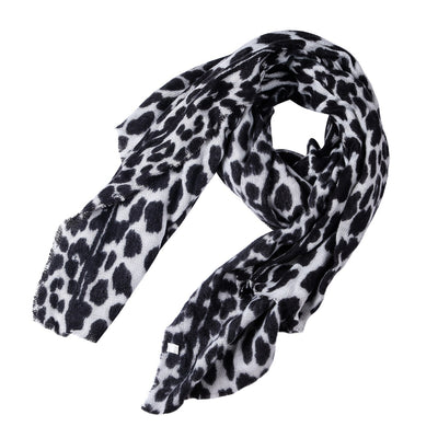 Bufanda Chal de Cachemira con Estampado Leopardo para Mujer - Image 35