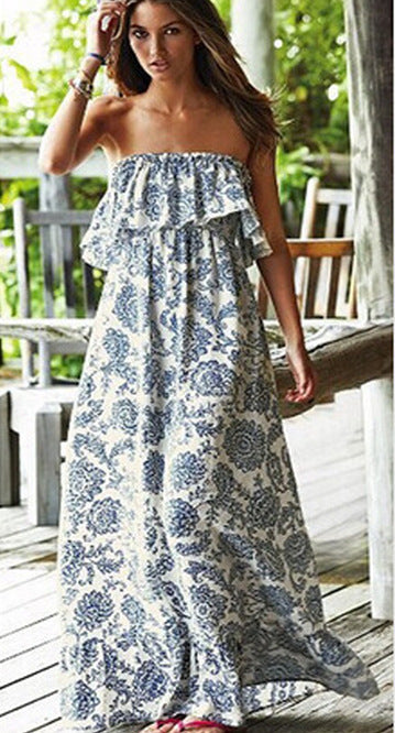 Vestido Elegante con Hombros Descubiertos y Volantes - Image 2