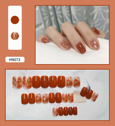 Uñas Postizas Decoradas Adhesivas - Diseño Profesional Listo para Usar - Image 73