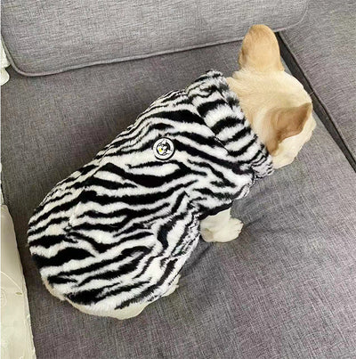 Chaleco Acolchado Estampado Leopardo - Abrigo Grueso para Otoño e Invierno