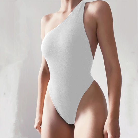 Enterizo Halter Hombro Inclinado Diseño Sensual Estilo Viral - Image 5