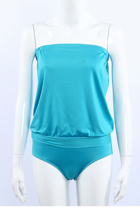 Traje de Baño Enterizo Escote Palabra de Honor - Diseño Minimalista y Versátil - Image 15