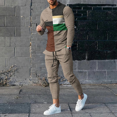 Traje Casual Hombre con Estampado 3D Digital - Manga Larga Oversize - Image 9