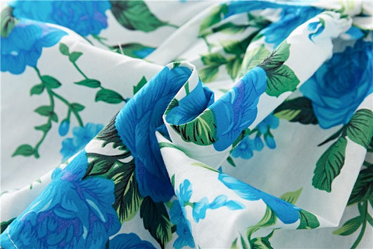 Vestido Infantil de Algodón con Volantes y Estampado Floral - Image 12
