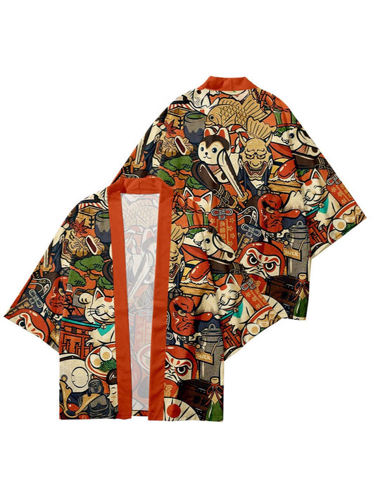 Cardigan Kimono Daoist con Mangas 3/4 - Elegancia Asiática Versátil - Image 3