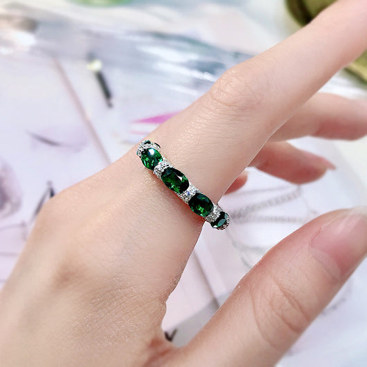 Anillo de Diamantes Completo para Mujer - Elegancia y Temperamento - Image 14