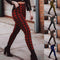 Leggings de Cintura Alta con Patrón Cuadros para Mujer