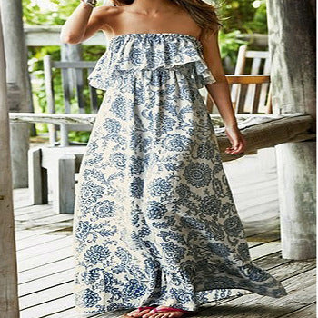 Vestido Elegante con Hombros Descubiertos y Volantes