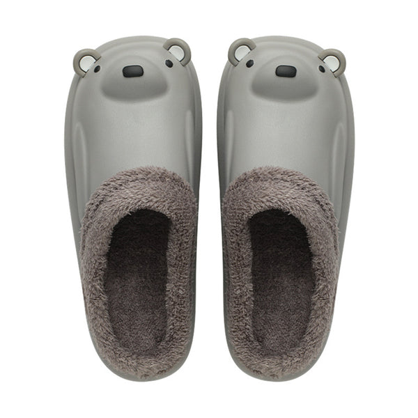 Pantuflas Cálidas Antideslizantes con Diseño Osito