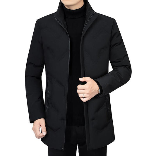 Abrigo de Algodón para Hombre Maduro - Chaqueta de Invierno Casual