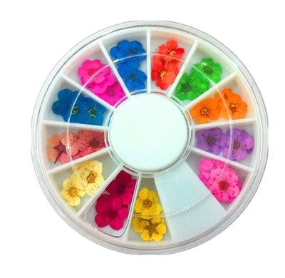 Joyería para Uñas con Flores Secas Naturales