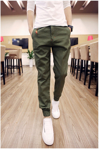 Pantalones Casuales Slim Fit Harem para Hombre - Estilo Coreano - Image 13
