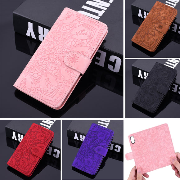 Funda Cartera Protectora de Cuero con Cierre Magnético