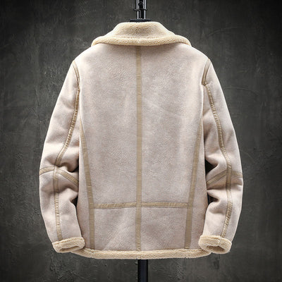 Chaqueta de Lana de Cordero con Solapa Corta y Forro Acolchado - Image 10