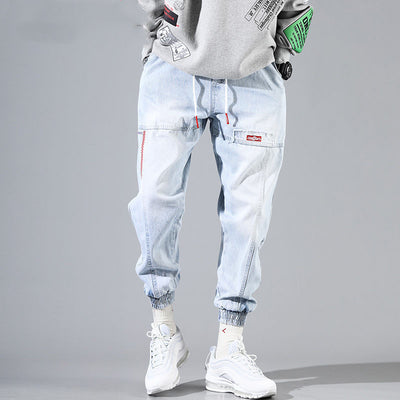 Pantalones Harem Jeans Sueltos Efecto Lavado