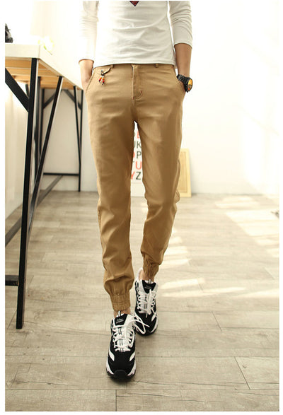 Pantalones Casuales Slim Fit Harem para Hombre - Estilo Coreano - Image 15