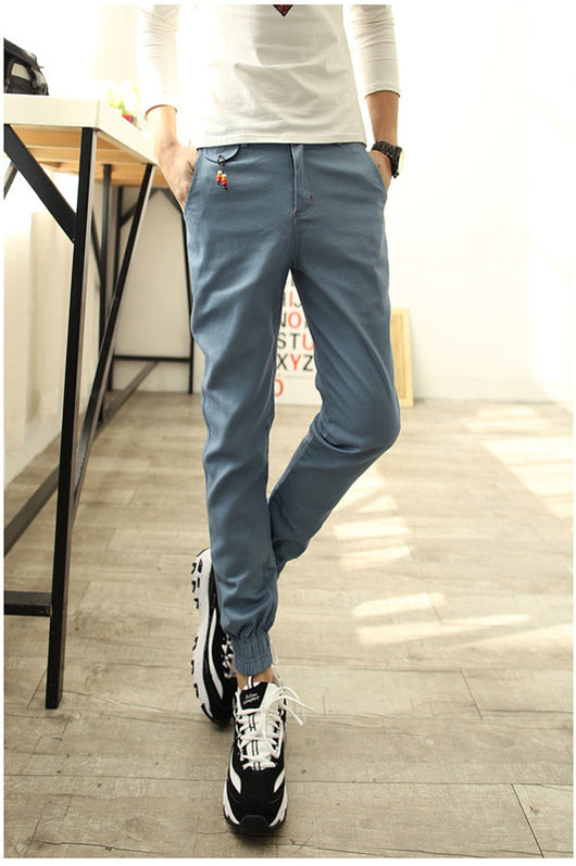 Pantalones Casuales Slim Fit Harem para Hombre - Estilo Coreano - Image 16