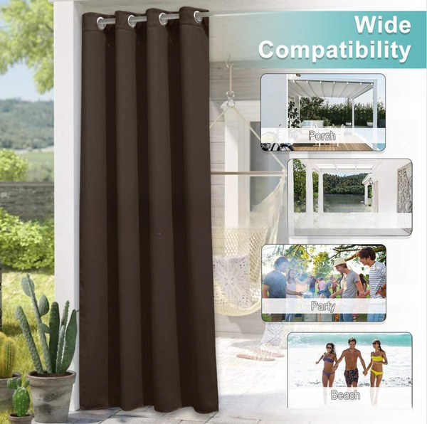 Cortina de Sombra UV Impermeable para Exteriores - Protección Solar Premium