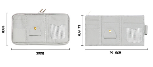 Organizador de Visera para Auto con Funda de Cuero Premium - Image 2