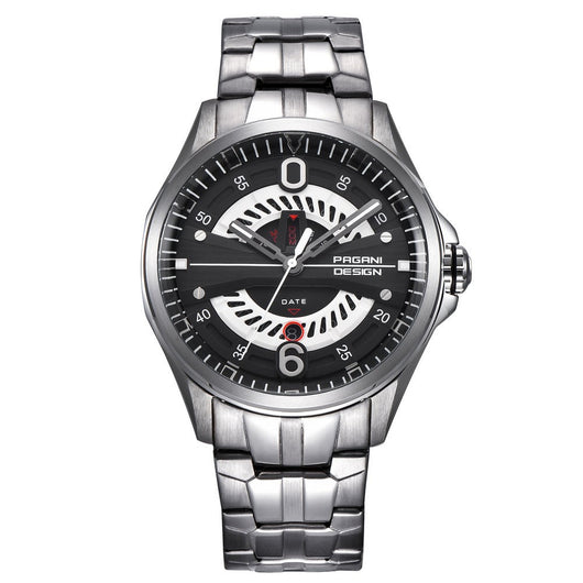 Reloj de Cuarzo Acero Inoxidable con Calendario - Elegancia Profesional - Image 12