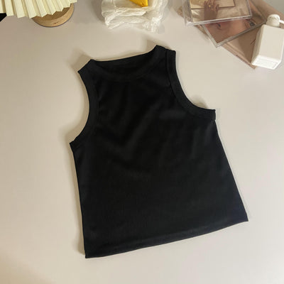 Musculosa Ajustada Crop Top Liso para Mujer - Image 8