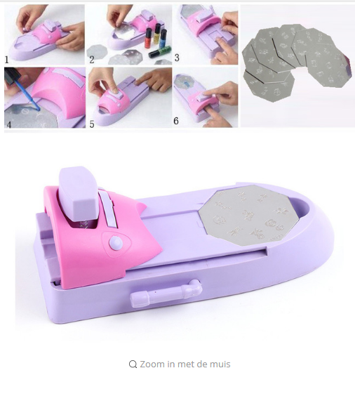 Impresora de Uñas Portátil - Máquina Estampadora de Diseños para Nail Art