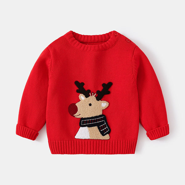 Suéter Navideño Grueso con Reno Cartoon - Abrigo Cálido para Invierno - Image 4