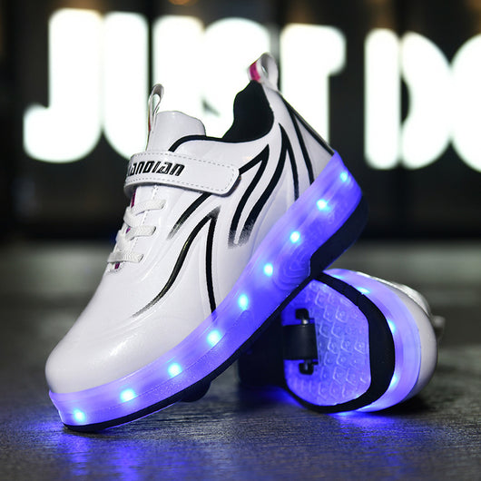 Zapatos con Ruedas de Carga Luminosas - Modelos Simple y Doble - Image 4