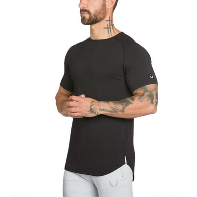 Playera Deportiva de Algodón Cuello Redondo para Entrenamiento y Running