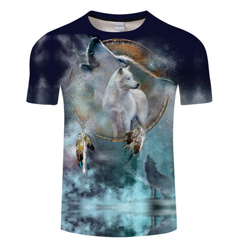 Playera de Cuello Redondo Manga Corta con Impresión Digital 3D - Image 7