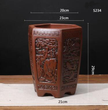 Maceta de Cerámica Arcilla Púrpura - Image 2