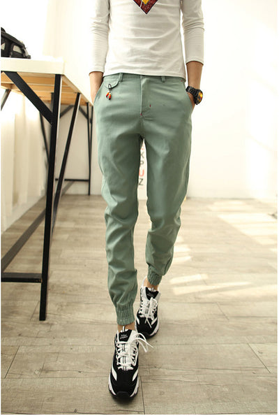 Pantalones Casuales Slim Fit Harem para Hombre - Estilo Coreano - Image 17
