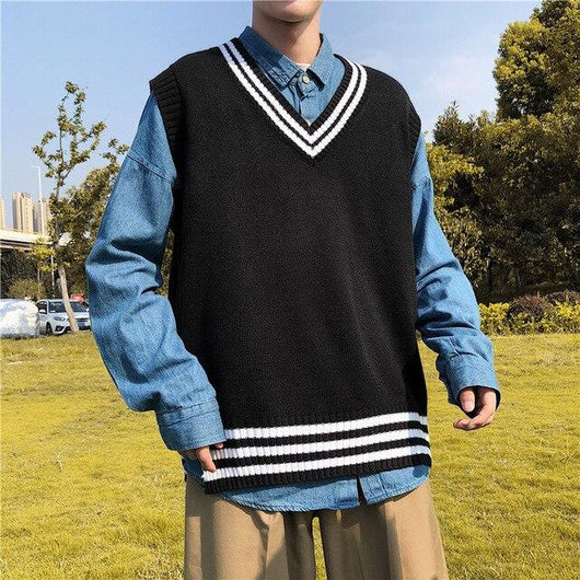 Chaleco Suelto sin Mangas Estilo Coreano para Otoño e Invierno