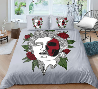 Juego de Cama Estampado 3D Calavera - Funda Nórdica, Sábana y Fundas de Almohada - Image 3