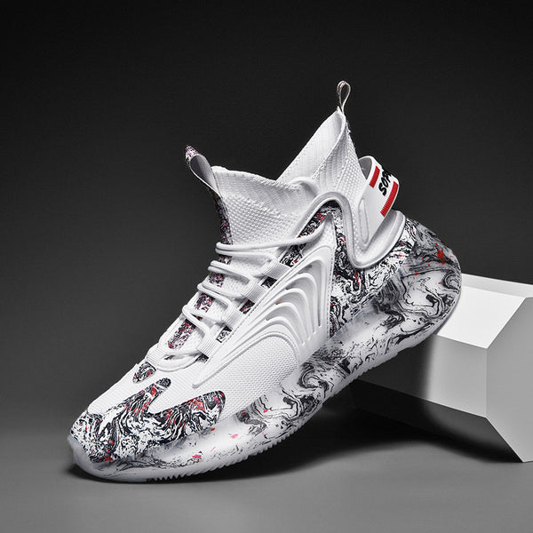 Zapatillas de Baloncesto Altas de Algodón Pluché para Hombre