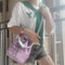 Bolso Bandolera de Cuero Genuino con Cordón Ajustable