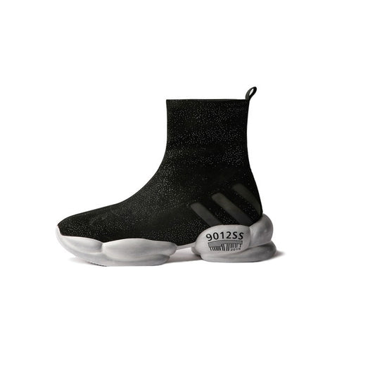 Botas para Mujer de Suela Gruesa con Cachemira Elástica