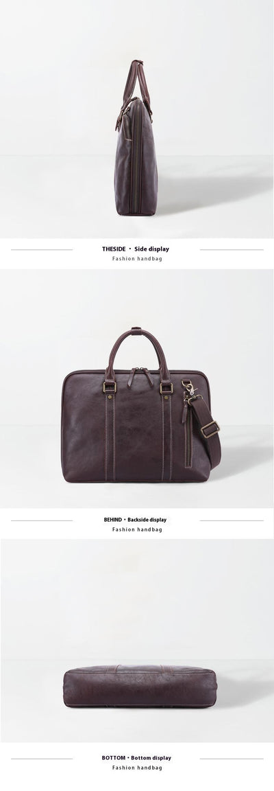 Maletín de Cuero para Hombre - Bolso Bandolera Profesional - Image 7