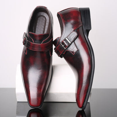 Zapatos de Cuero Ingleses Puntiagudos para Hombre