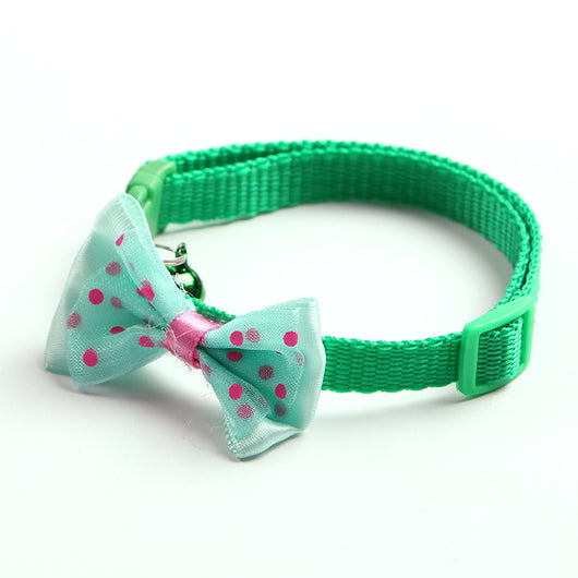 Collar Ajustable para Gato con Moño y Campana de Nylon - Image 19