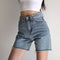 Shorts de Mezclilla con Ruedo Deshilachado