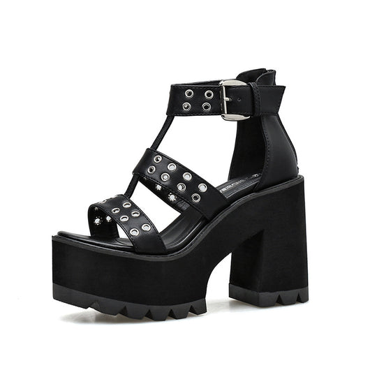 Sandalias Stiletto con Remaches