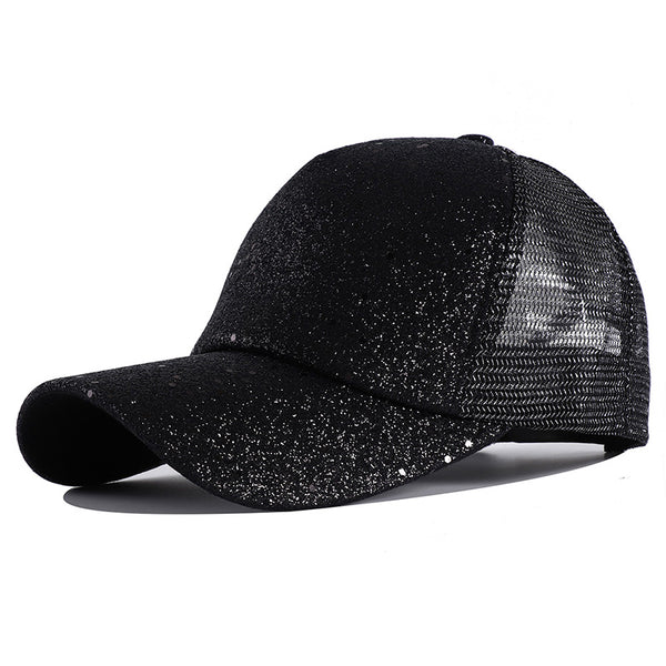 Gorra de Béisbol Fluorescente con Lentejuelas y Protección Solar - Image 4