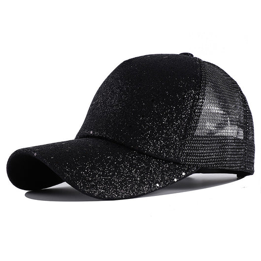 Gorra de Béisbol Fluorescente con Lentejuelas y Protección Solar - Image 4