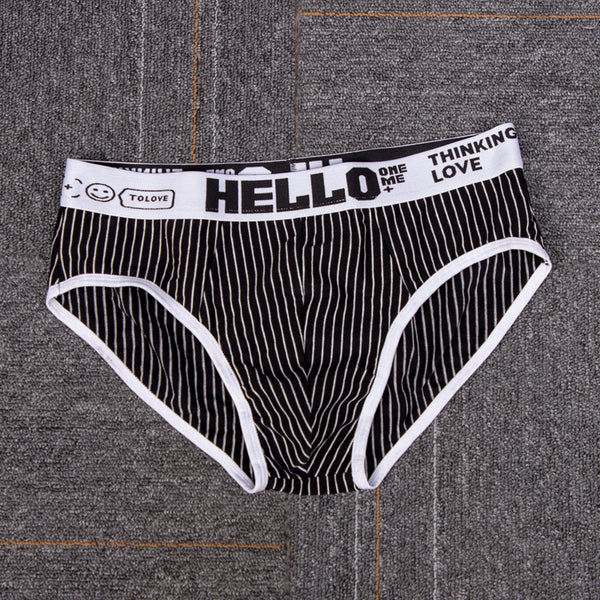 Calzoncillos Tipo Slip Rayas Algodón Hombre Cintura Baja Transpirables - Image 5