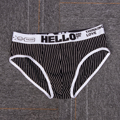 Calzoncillos Tipo Slip Rayas Algodón Hombre Cintura Baja Transpirables - Image 5