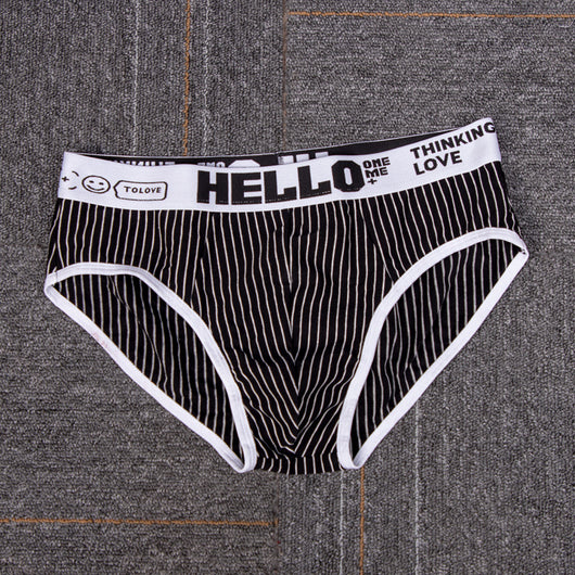 Calzoncillos Tipo Slip Rayas Algodón Hombre Cintura Baja Transpirables - Image 5