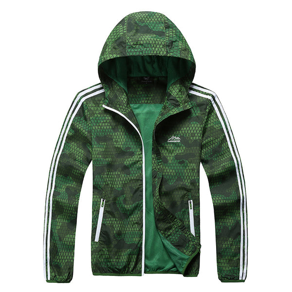 Chaqueta Deportiva Ligera Protección Solar UV - Transpirable e Impermeable para Hombre
