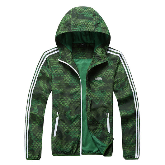 Chaqueta Deportiva Ligera Protección Solar UV - Transpirable e Impermeable para Hombre